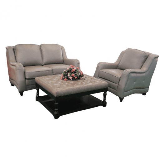 Bộ sofa Victoria - Da tự nhiên