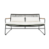 Bộ sofa Chile - Đan dây đen đệm trắng - Hình ảnh 4