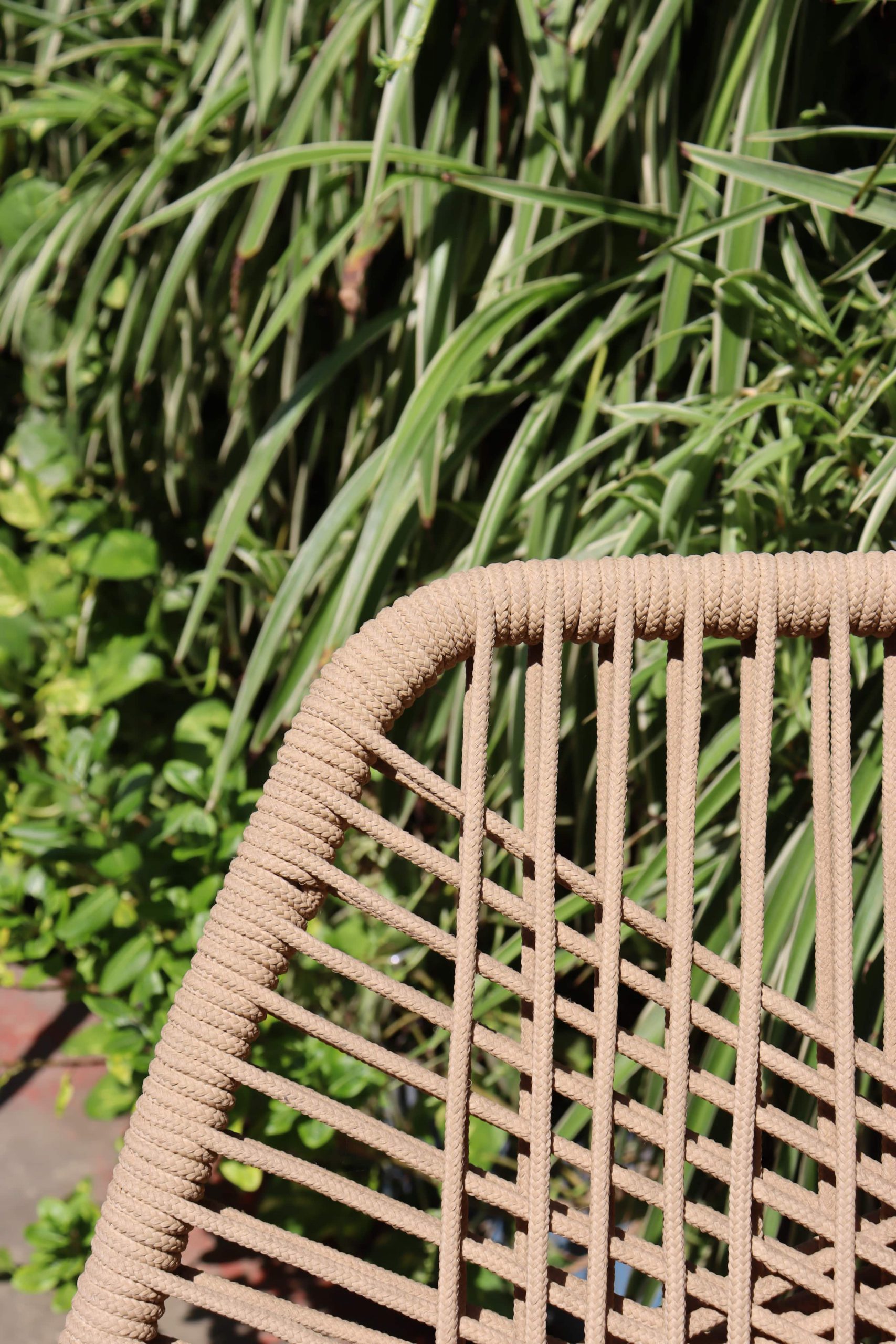 Ghế Liverpool - Khung gỗ dầu đan dây xám đen - Hình ảnh 5